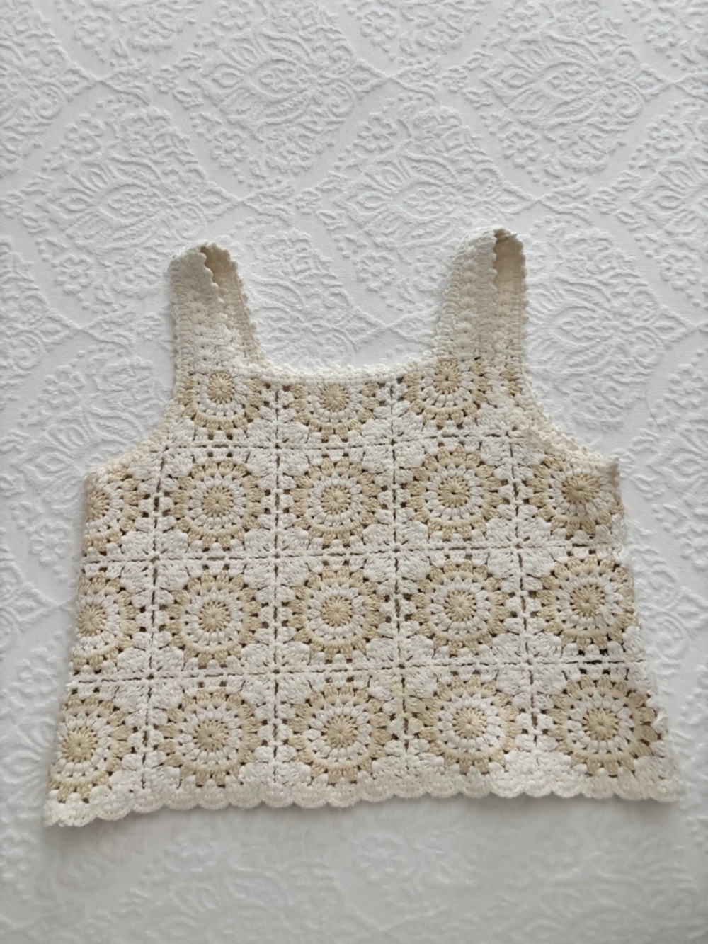 Zara Kids Crochet Square Tank Top